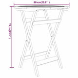 3 Piece Garden Dining Set Solid Wood Teak