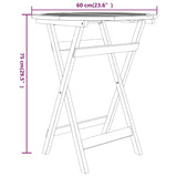3 Piece Garden Dining Set Solid Wood Teak - Extra Image