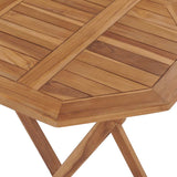 3 Piece Garden Dining Set Solid Wood Teak - Close-Up Angle