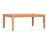 5 Piece Garden Lounge Set with Cushions Solid Wood Teak - Low Angle