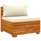 5 Piece Garden Lounge Set with Cushions Solid Wood Acacia