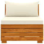 3 Piece Garden Lounge Set with Cushions Solid Wood Acacia