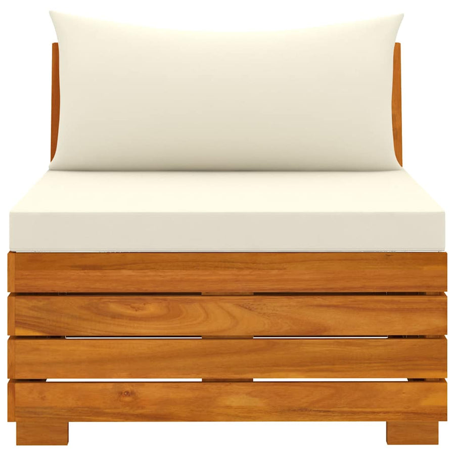 3 Piece Garden Lounge Set with Cushions Solid Wood Acacia