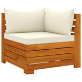 8 Piece Garden Lounge Set with Cushions Solid Acacia Wood