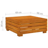 6 Piece Garden Lounge Set with Cushions Solid Wood Acacia