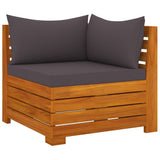 8 Piece Garden Lounge Set with Cushions Solid Acacia Wood