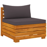 8 Piece Garden Lounge Set with Cushions Solid Acacia Wood