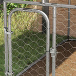 Outdoor Dog Kennel with Roof 100x100x150 cm
