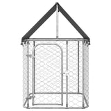 Outdoor Dog Kennel with Roof 100x100x150 cm - Front View