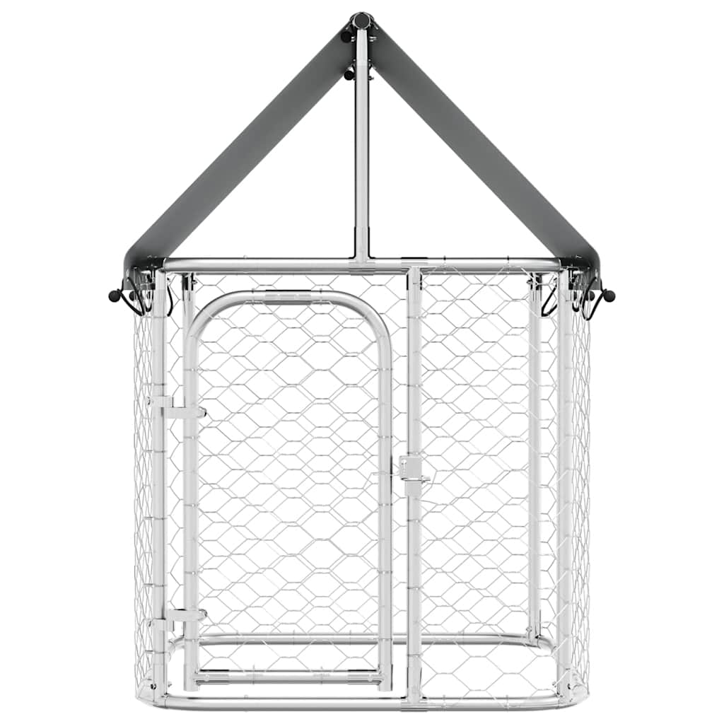 Outdoor Dog Kennel with Roof 100x100x150 cm