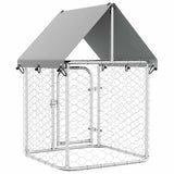 Outdoor Dog Kennel with Roof 100x100x150 cm