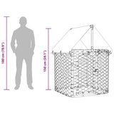 Outdoor Dog Kennel with Roof 100x100x150 cm