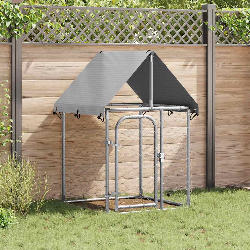 Outdoor Dog Kennel with Roof 100x100x150 cm