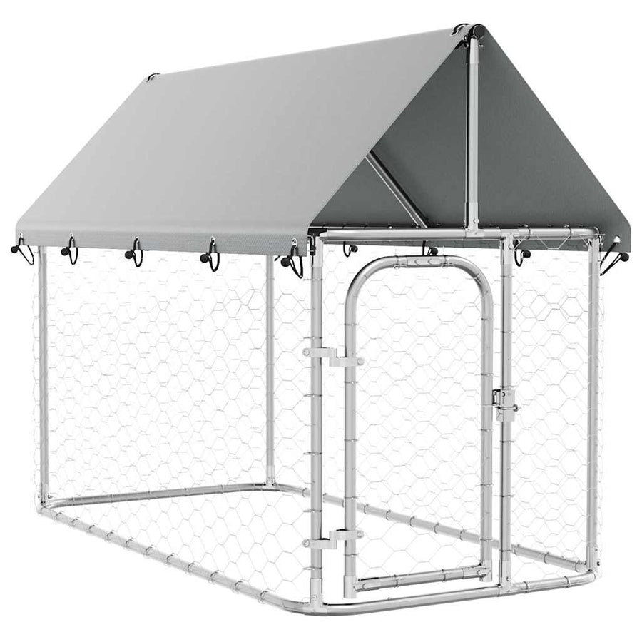Outdoor Dog Kennel with Roof 200x100x150 cm