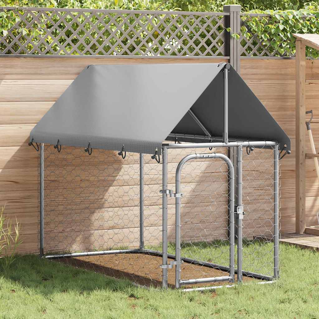 Outdoor Dog Kennel with Roof 200x100x150 cm