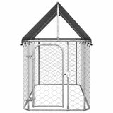 Outdoor Dog Kennel with Roof 200x100x150 cm - Side View