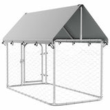 Outdoor Dog Kennel with Roof 200x100x150 cm - Low Angle