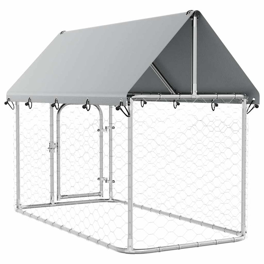 Outdoor Dog Kennel with Roof 200x100x150 cm