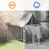 Outdoor Dog Kennel with Roof 200x100x150 cm - Extra Image