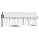 Outdoor Dog Kennel with Roof 400x100x150 cm - Front View
