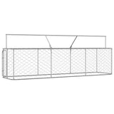 Outdoor Dog Kennel with Roof 400x100x150 cm - Top-Down View