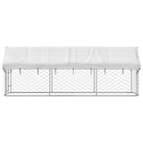 Outdoor Dog Kennel with Roof 400x100x150 cm