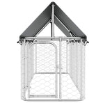 Outdoor Dog Kennel with Roof 400x100x150 cm