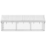 Outdoor Dog Kennel with Roof 400x100x150 cm - Rear View