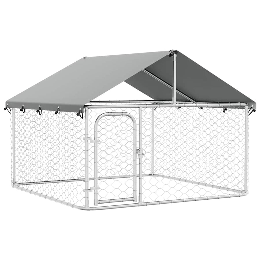 Outdoor Dog Kennel with Roof 200x200x150 cm