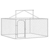 Outdoor Dog Kennel with Roof 200x200x150 cm - Top-Down View