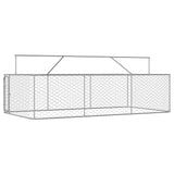Outdoor Dog Kennel with Roof 400x200x150 cm