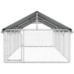 Outdoor Dog Kennel with Roof 400x200x150 cm