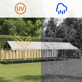 Outdoor Dog Kennel with Roof 600x200x150 cm - Low Angle