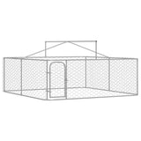 Outdoor Dog Kennel with Roof 300x300x150 cm - Top-Down View