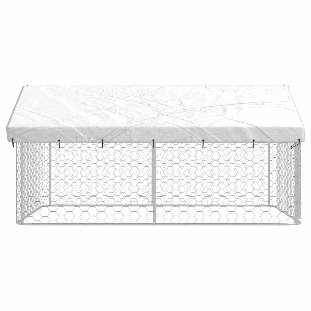 Outdoor Dog Kennel with Roof 300x300x150 cm