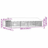 Outdoor Dog Kennel with Roof 600x300x150 cm - Extra Image