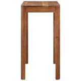 Bar Table Solid Wood Acacia with Honey Finish 110x55x106 cm - Side View