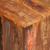 TV Cabinet 110x30x40 cm Solid Wood Reclaimed - 45-Degree Angle