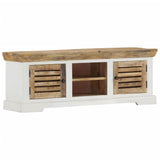 TV Cabinet 110x30x40 cm Solid Wood Mango - Extra Image