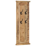 Coat Racks 2 pcs Solid Wood Mango 38x100 cm