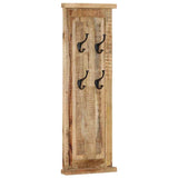 Coat Racks 2 pcs Solid Wood Mango 38x100 cm - Extra Image