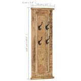 Coat Racks 2 pcs Solid Wood Mango 38x100 cm - Extra Image
