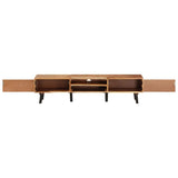 TV Cabinet 145x35x35 cm Solid Wood Acacia - Side View
