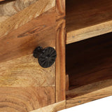 TV Cabinet 145x35x35 cm Solid Wood Acacia - Close-Up Angle