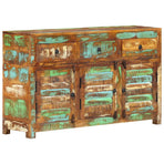 Sideboard 110x30x65 cm Solid Wood Reclaimed
