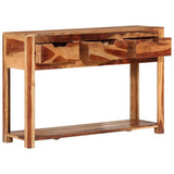 Console Table 110x35x75 cm Solid Wood Acacia - Side View