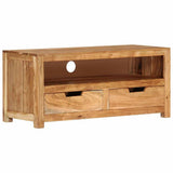 TV Cabinet 88x35x40 cm Solid Wood Acacia - Close-Up Angle