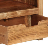 TV Cabinet 88x35x40 cm Solid Wood Acacia - Close-Up Angle