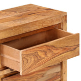 Drawer Cabinet 60x33x75 cm Solid Wood Acacia - Rear View