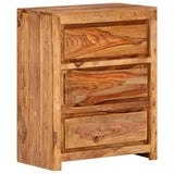 Drawer Cabinet 60x33x75 cm Solid Wood Acacia - Low Angle
